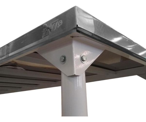 Mesada Acero Inox 140 X 70 Cm. Innal Con Estante Rejilla - Imagen 4