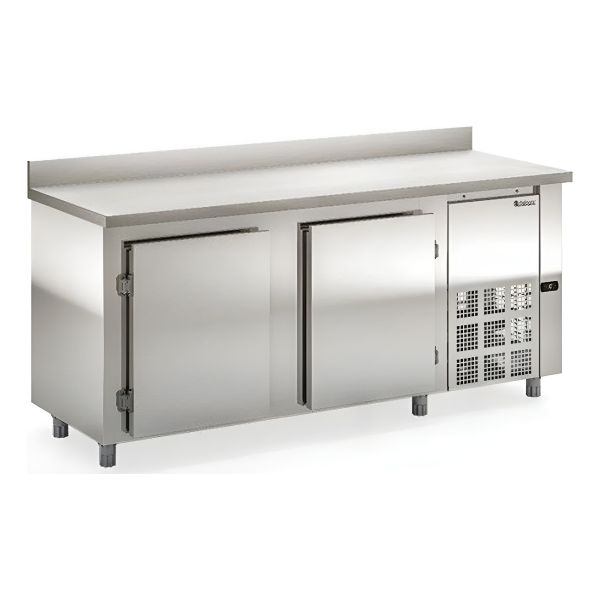 Bajo Mostrador Acero Inox, 2 Puertas 2 Mt Gelopar Gbfe-200