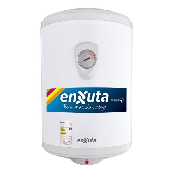 Calefon Termotanque Enxuta 30 Litros Acero Color Blanco