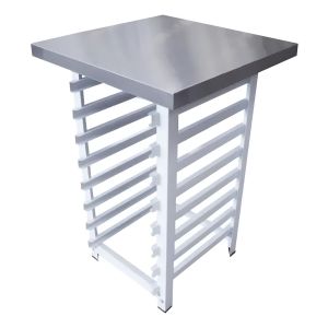 Mesada Acero Inox 60 X 60cm Para Horno Con Gavillar Innal