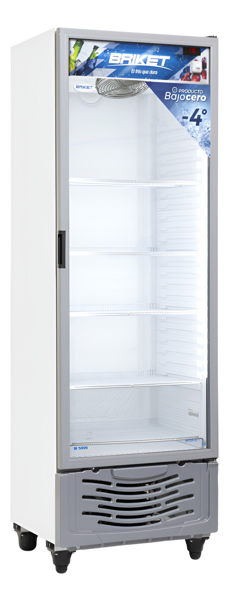 Vitrina Expositor Vertical Bajo Cero (-4°c) Briket Argentina