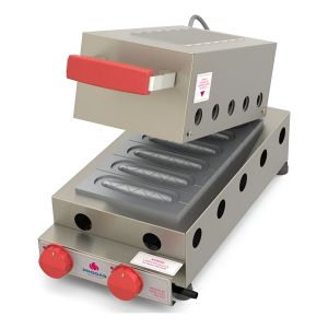 Máquina De Crepes En Barra A Gas Progas D 6 Cavidades Prk60g