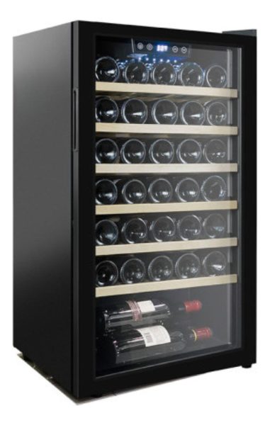 Cava Enfriador De Vino 6 Estantes De Madera 33 Botellas - Imagen 2