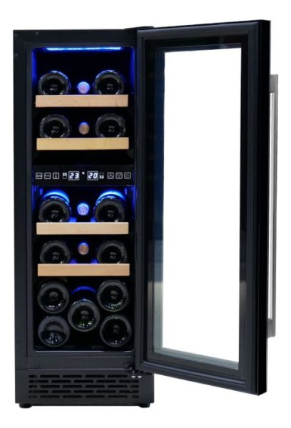 Cava Enfriador De Vino 17 Botellas 4 Estantes De Madera - Imagen 2