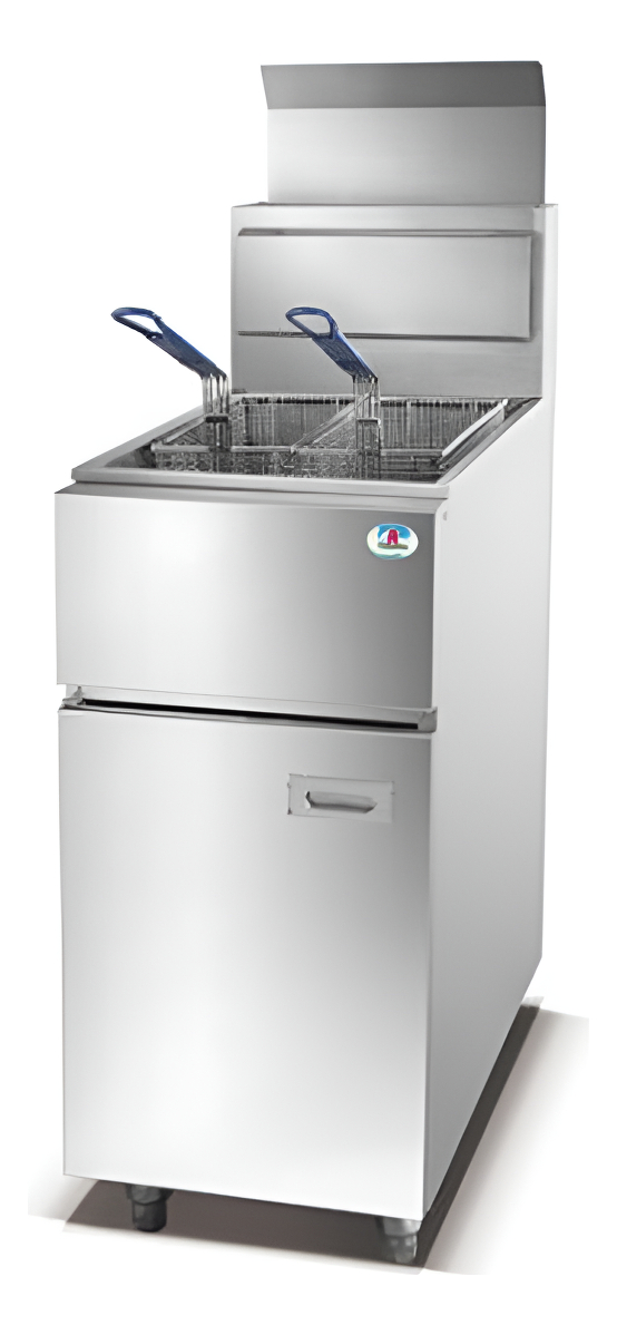 Fritador Freidora A Gas Una Cuba 25 Lt Comercial 2 Canastos