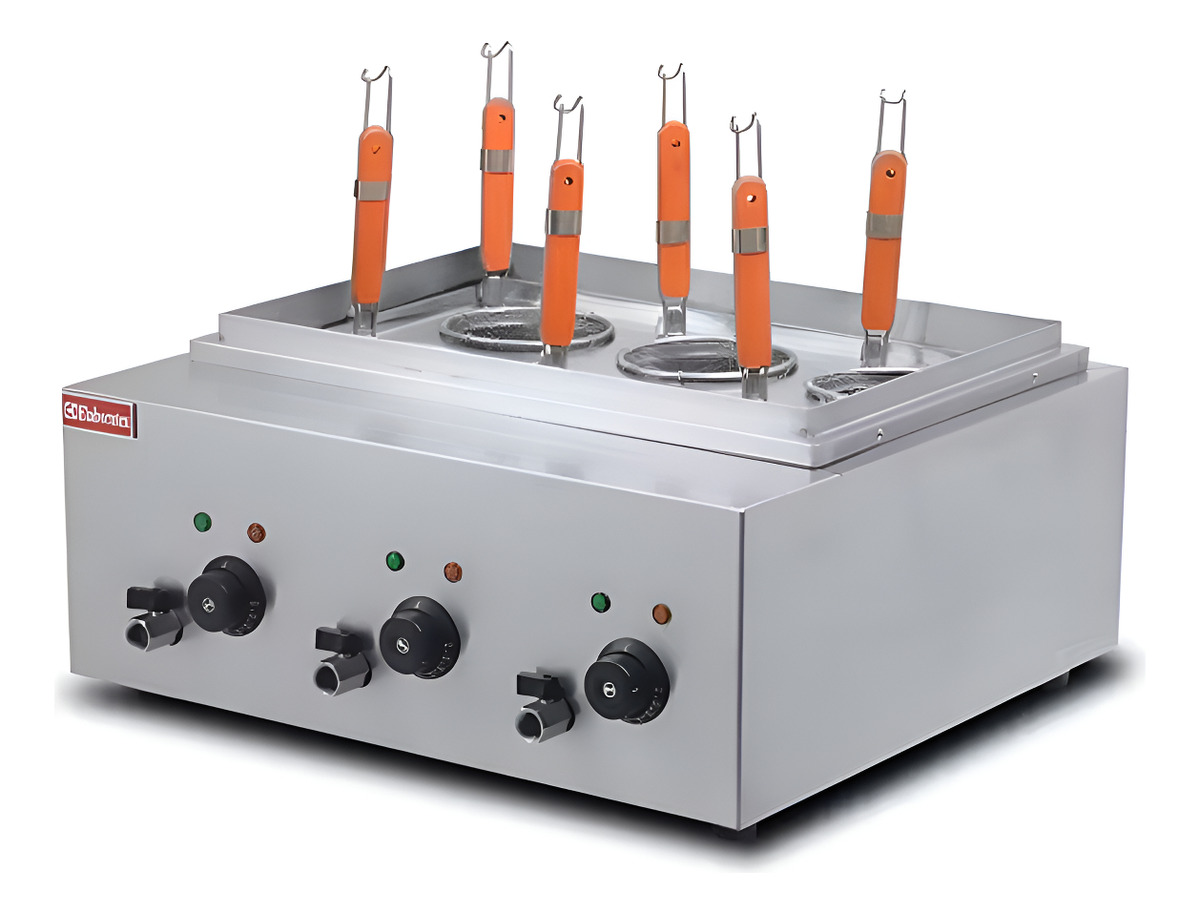 Cuece Cocinador De Pasta Electrico Unique 6 Canastos De Mesa