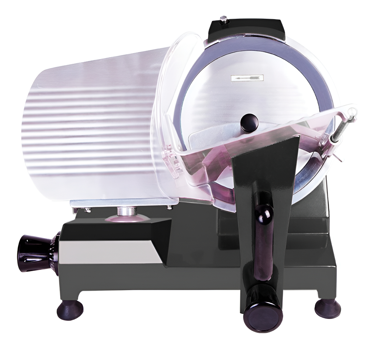 Cortadora De Fiambres Demet 25cm De Hoja En Negro