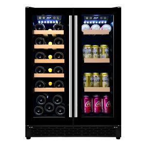 Cava Enfriador De Vino 20 Botellas 5 Estantes De Madera