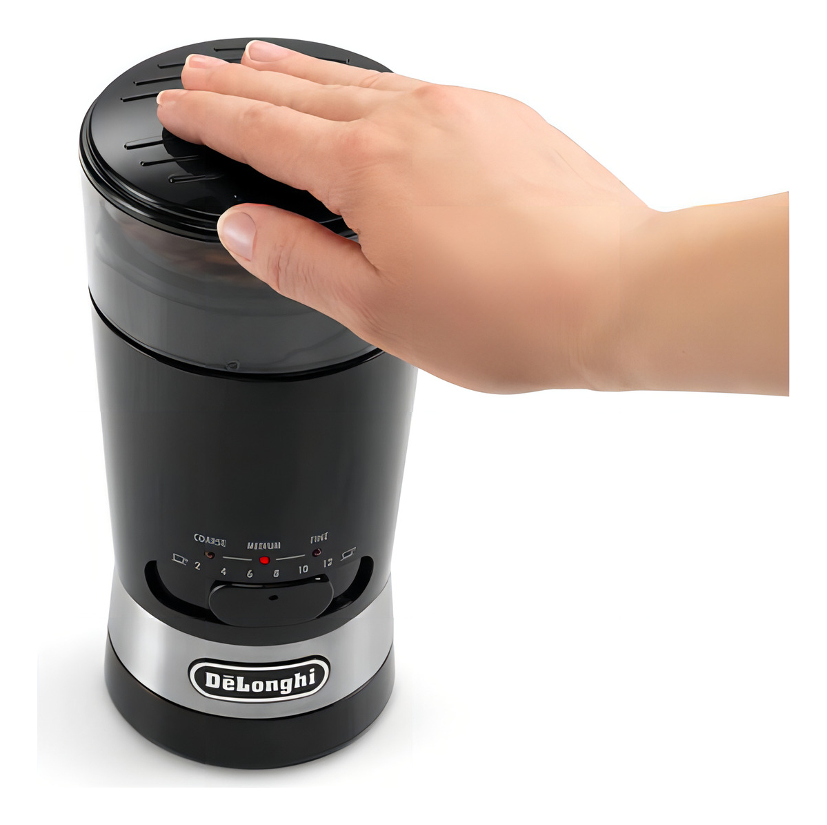 Molinillo De Cafe Delonghi Electrico 3 Ajustes 12 Tazas Dimm Color Negro - Imagen 3