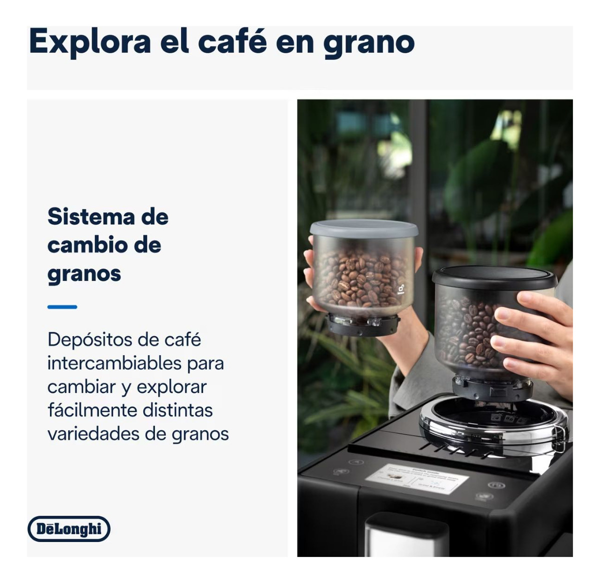 Cafetera Delonghi Rivelia Superautomática Color Negro - Imagen 4