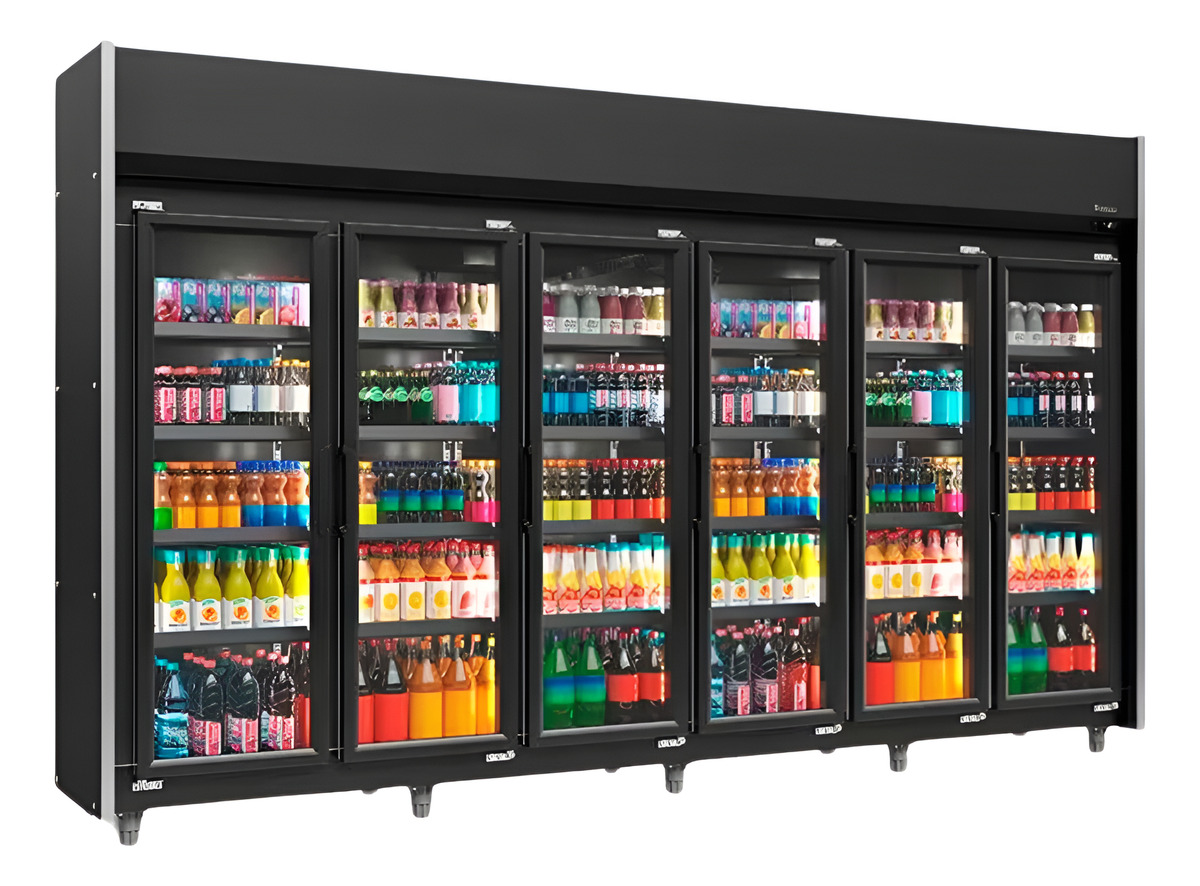 Refrigerador Expositor Visicooler 6 Puertas 2340 Lts Gelopar