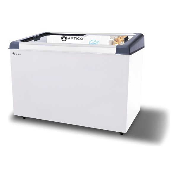 Freezer Horizontal 400 Lt Tapas De Vidrio Recto Artico