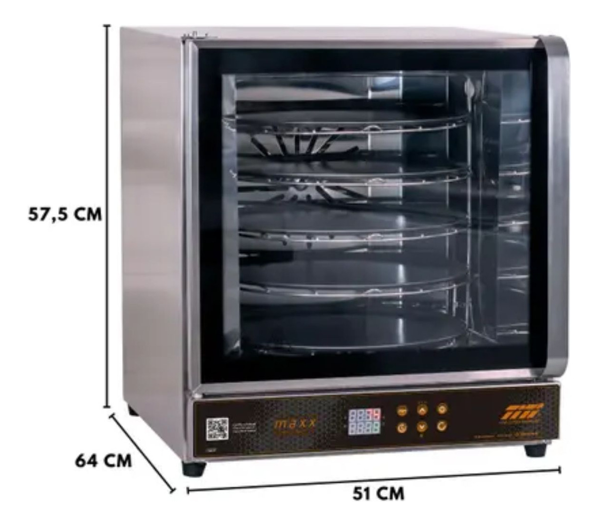 Horno Comercial Tita Giratorio Electrico 5 Bandejas Digital - Imagen 3