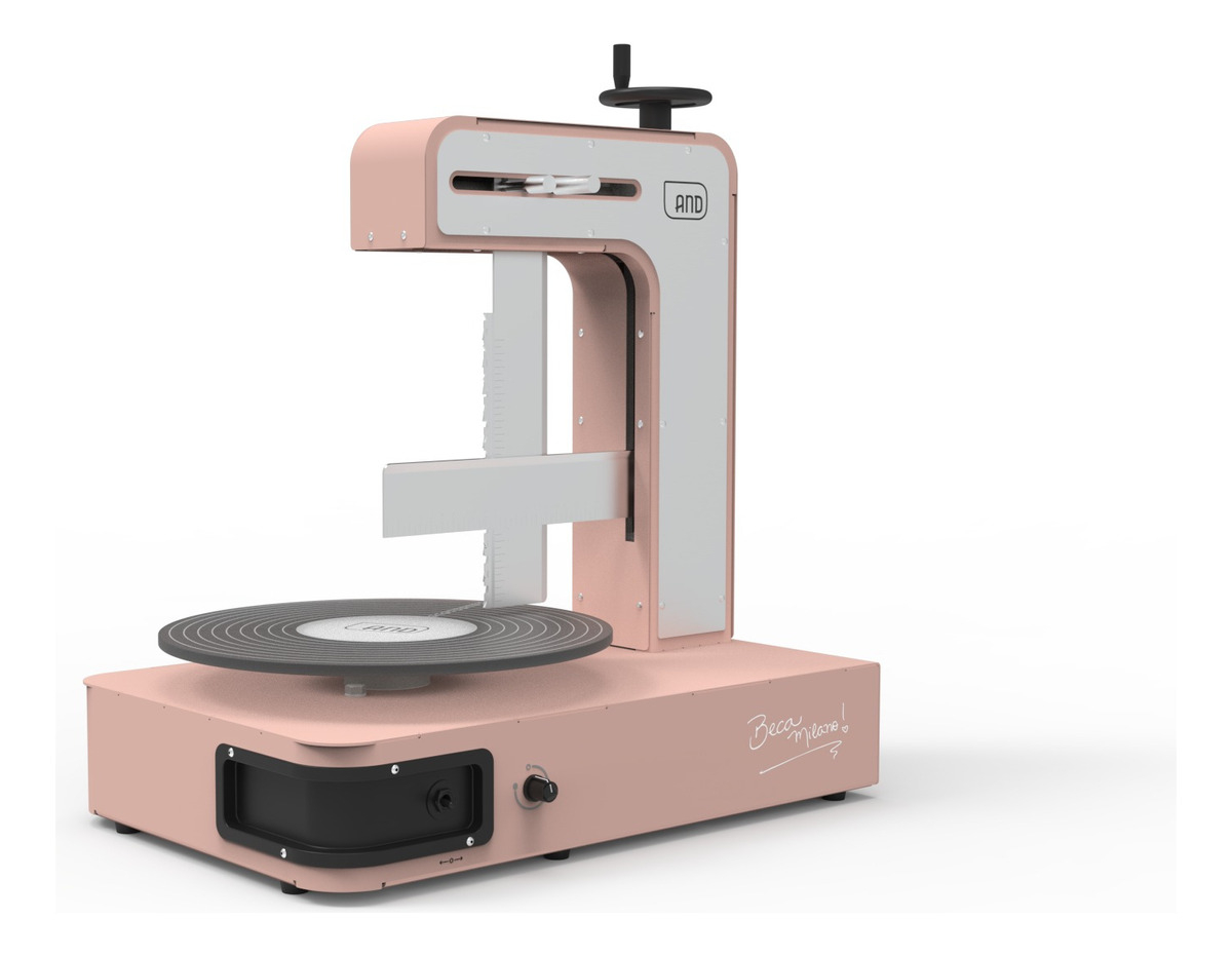 Nivelador Para Tartas, Eléctrico Y Rosa, Liso, Para Decorar Tartas, 50 Kg