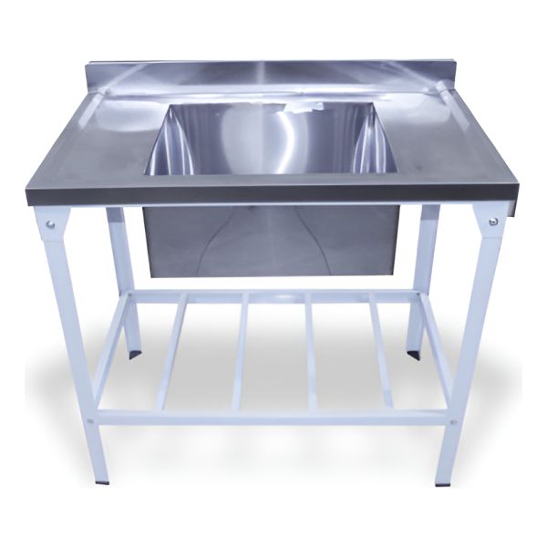 Mesada De Trabajo Acero Inox 93 X 55 Cm Con Pileta Innal