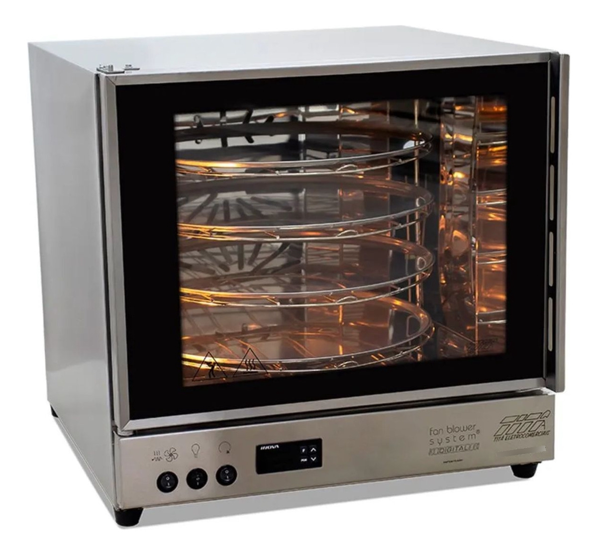 Horno De Mesa Eléctrico Tita Giratorio 4 Bandejas Digital - Imagen 2