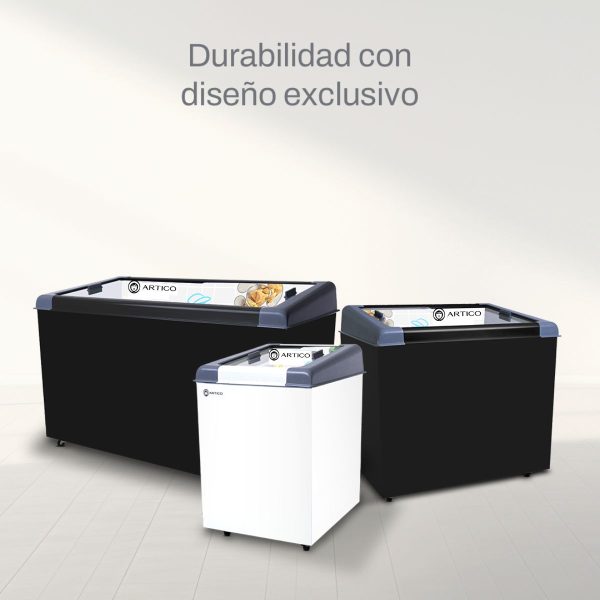 Freezer 120 Lt Artico Tapa De Vidrio Recto - Imagen 4