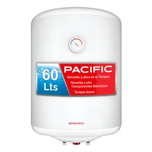 Termotanque Acero Punktal Pacific 60 Lt Eficiencia B Color Blanco