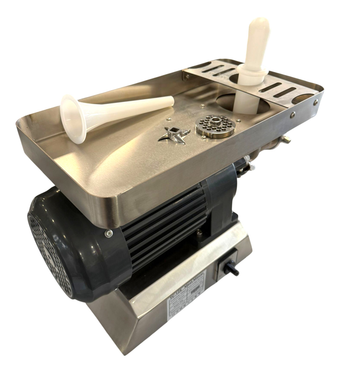 Picadora De Carne Industrial Unique Buje 12 Con Embudo - Imagen 3