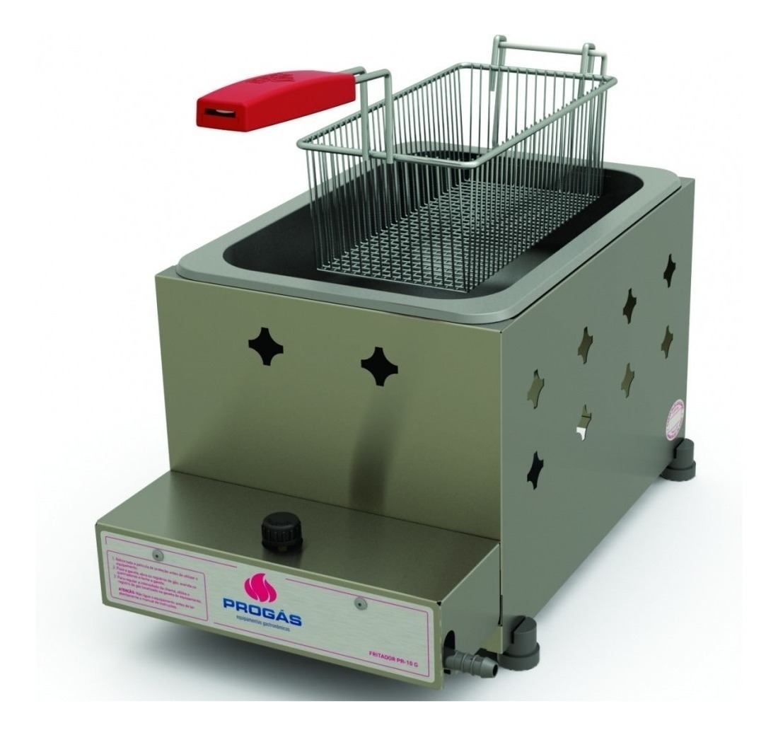 Freidora Industrial Progás Style Pr-10 G G2 4l De Acero Inoxidable