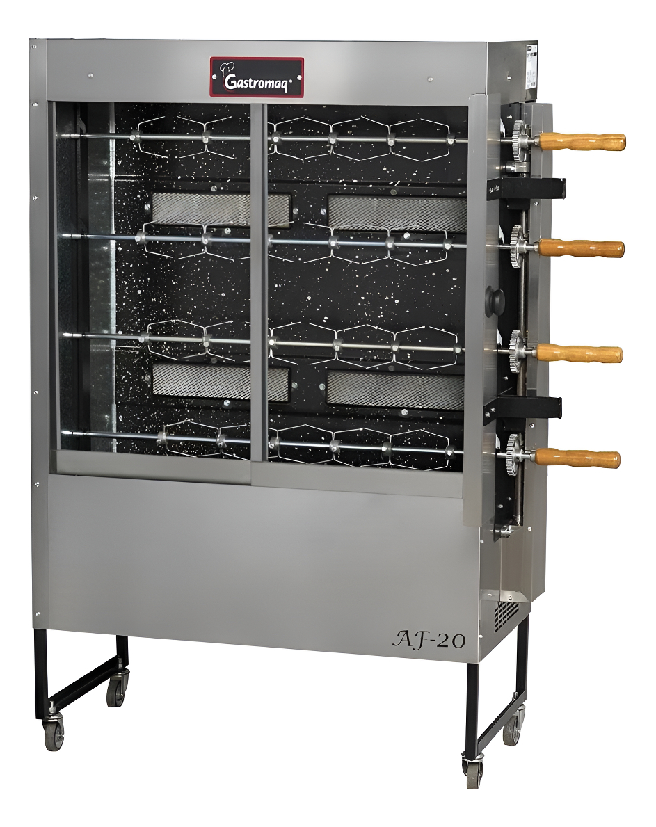 Horno Spiedo De 4 Espadas Para 20 Pollos Gastromaq