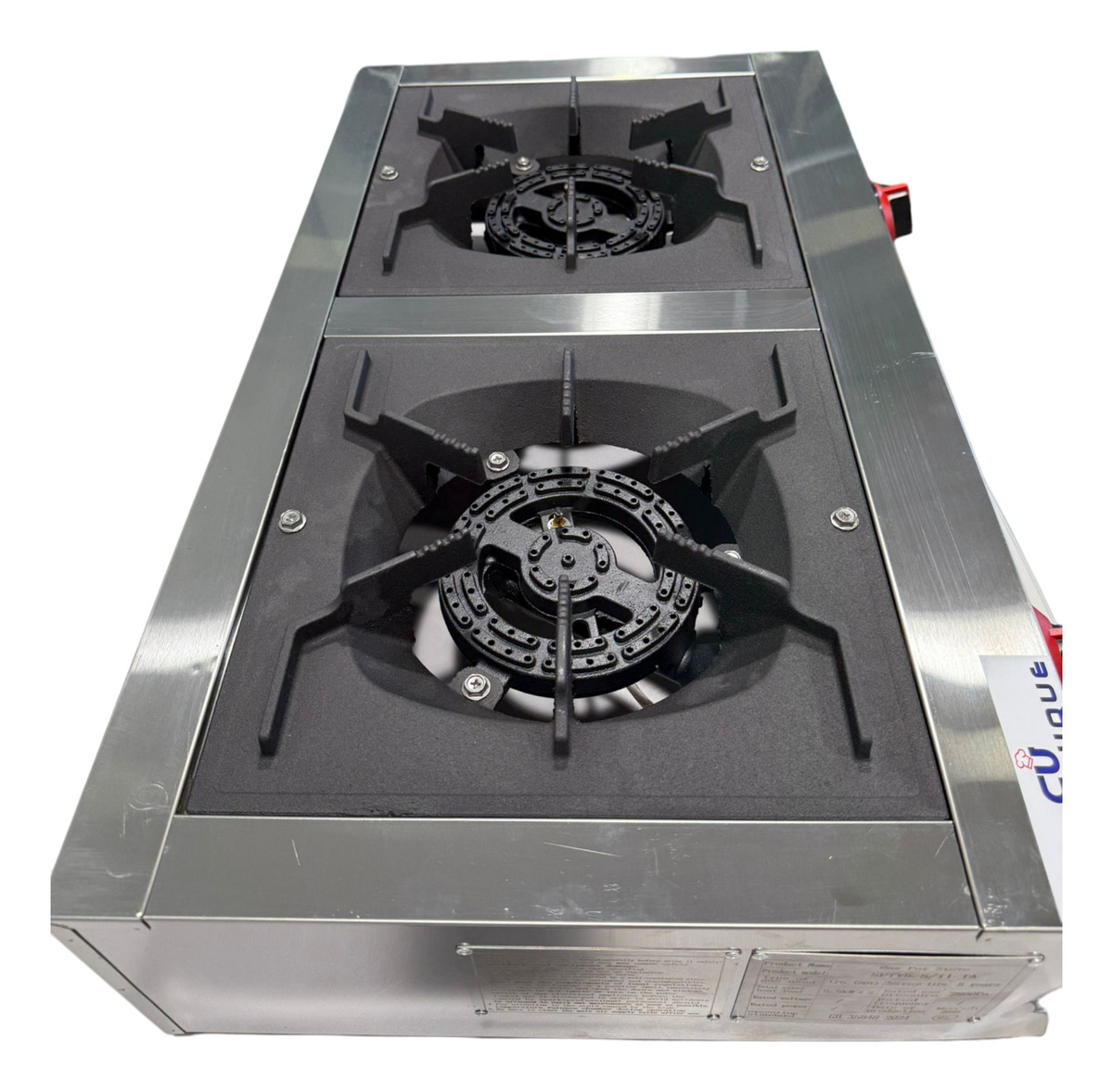 Anafe Hornalla De 2 Quemadores A Gas Sobre Mesada Unique - Imagen 3