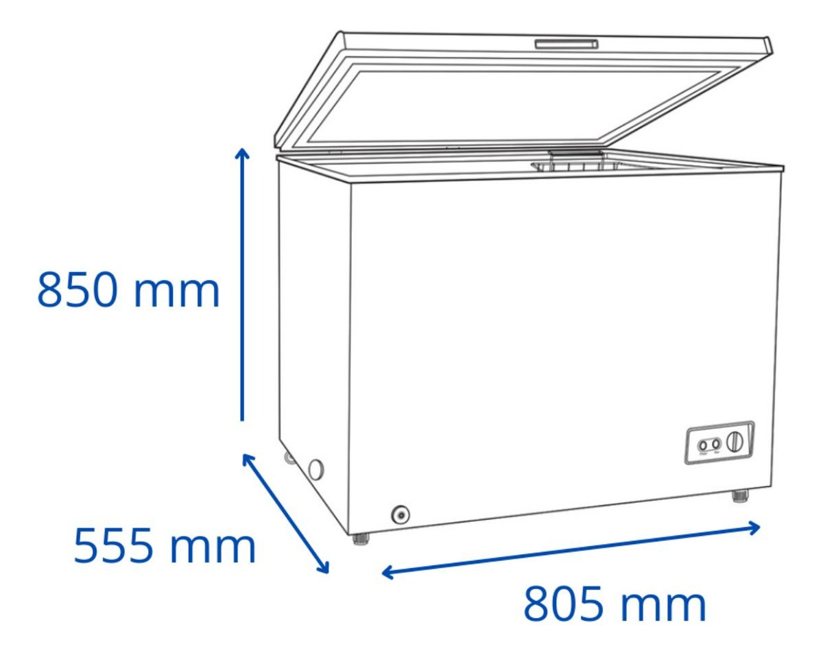 Freezer Heladera James 210 Horizontal Inverter 198l Fhj 210m - Imagen 3