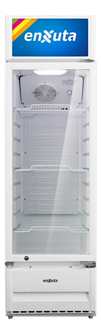 Vitrina Refrigerada Expositor Vertical Enxuta Venx9211 211 L Color Blanco