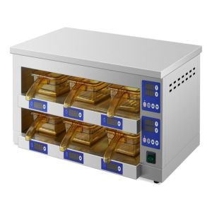 Mantenedor De Calor Comercial Para Proteinas Unique 6 Bandej