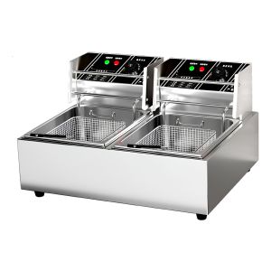 Fritador Electrico Dos Cubas 6 + 6 Lt Unique Con Tapa