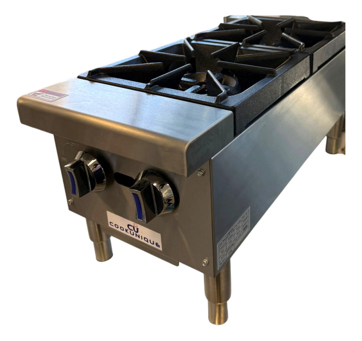 Anafe 2 Quemadores A Gas Comercial Industrial Est Americano - Imagen 3