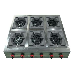 Anafe Hornalla De 6 Quemadores A Gas Sobre Mesada Unique