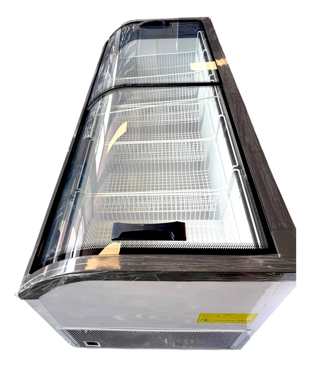 Freezer Comercial Isla 600lt 1.8 Mt Tgr Vidrio Curvo 1.8 Mt - Imagen 3