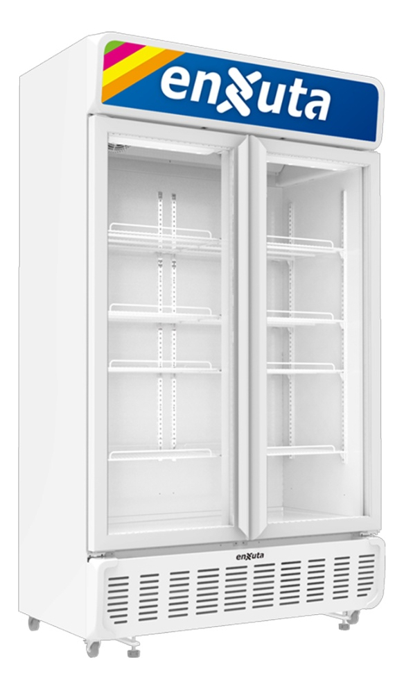 Vitrina Expositor Vertical Enxuta Venx974 2 Puertas 740 Lt Blanco - Imagen 2
