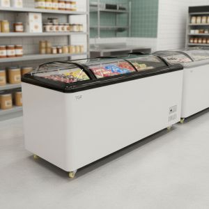 Freezer Isla Pozo 700 Lt Tgr Vidrio Curvo 5 Canastos