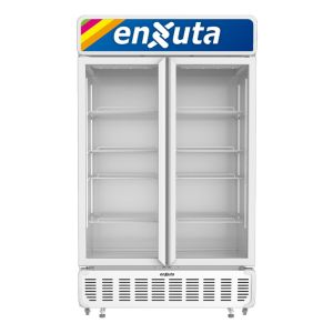 Vitrina Expositor Vertical Enxuta Venx974 2 Puertas 740 Lt Blanco