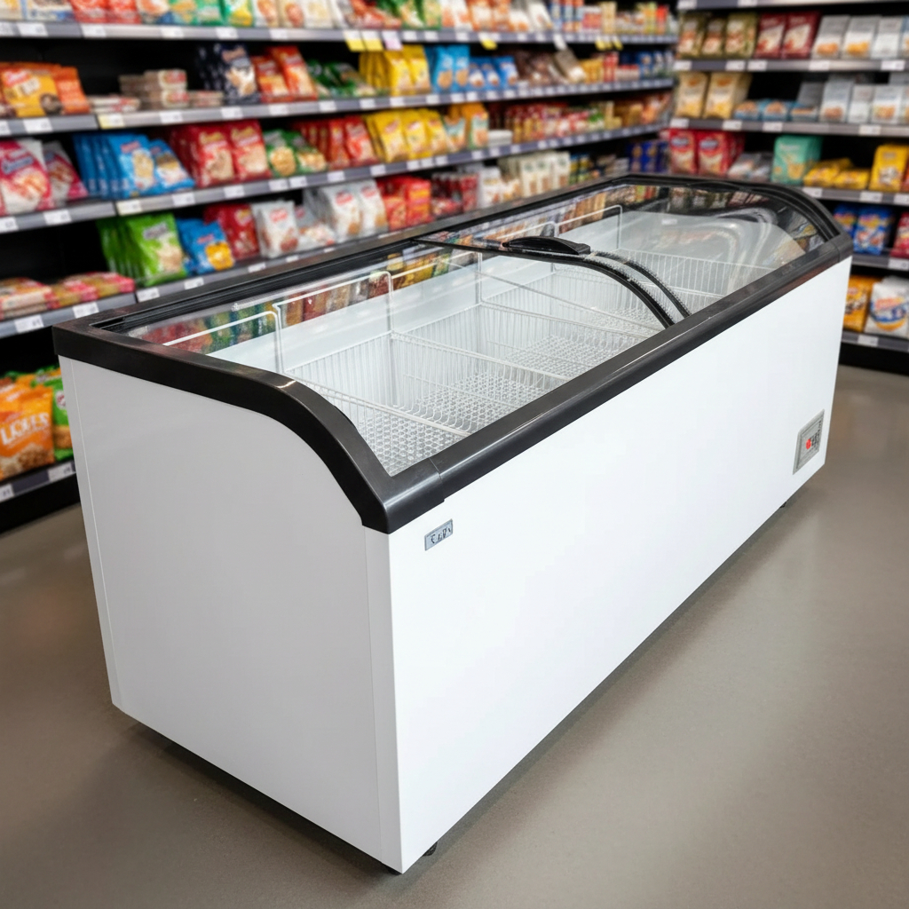 Freezer Comercial Isla 600lt 1.8 Mt Tgr Vidrio Curvo 1.8 Mt - Imagen 7