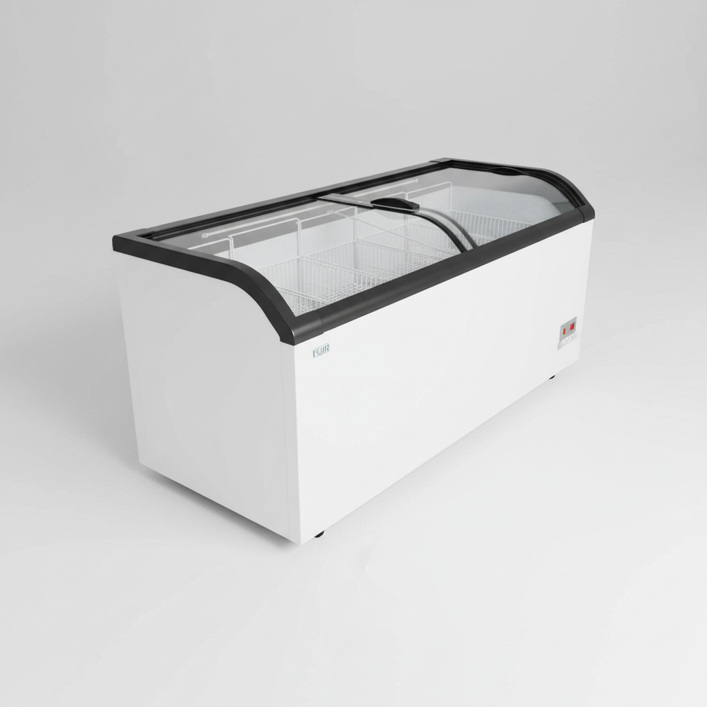 Freezer Comercial Isla 600lt 1.8 Mt Tgr Vidrio Curvo 1.8 Mt