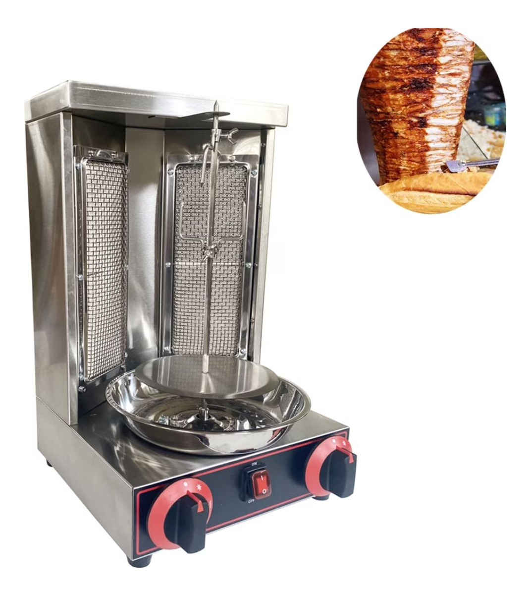 Horno Spiedo Shawarma A Gas Unique 29x27x48 Cm - Imagen 4