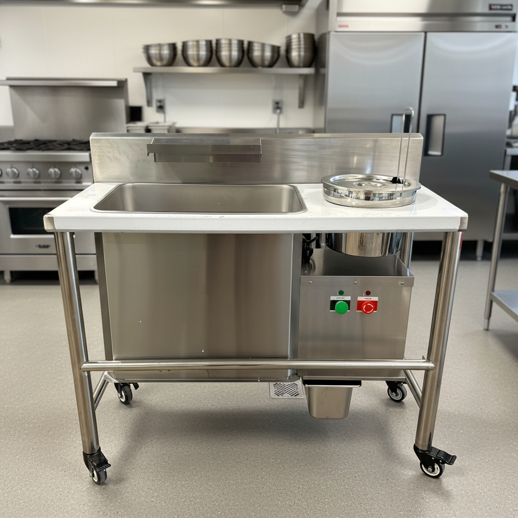 Mesada Electrica Para Empanado Unique 1.12x0.5x0.86 Mt