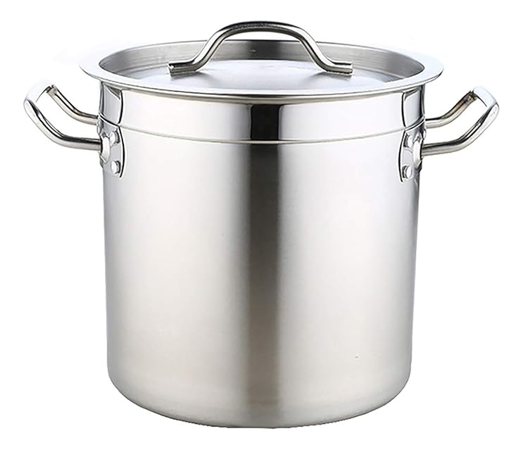 Olla Acero Inoxidable Industrial 27.5x25cm 13 Lt Doble Fondo - Imagen 2