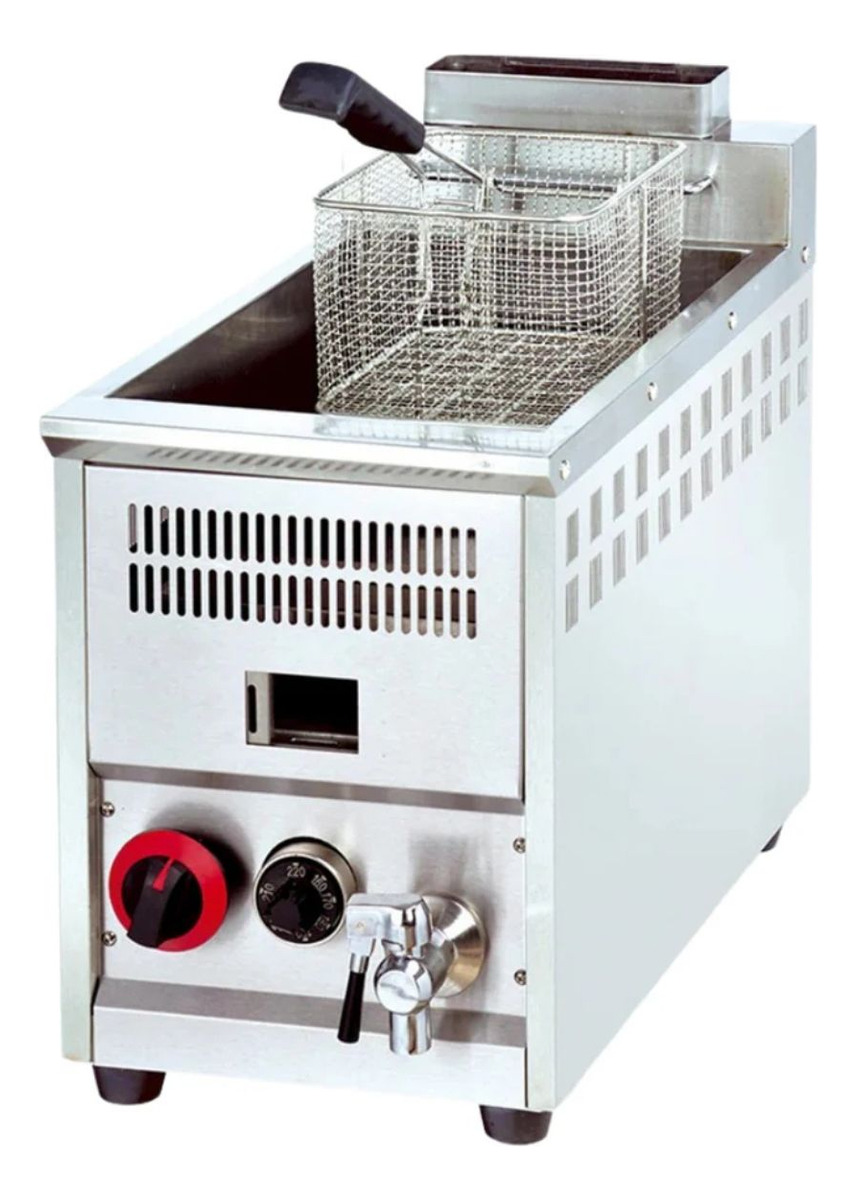 Fritador A Gas Unique Termostato Y Canilla De Desagote 15lt
