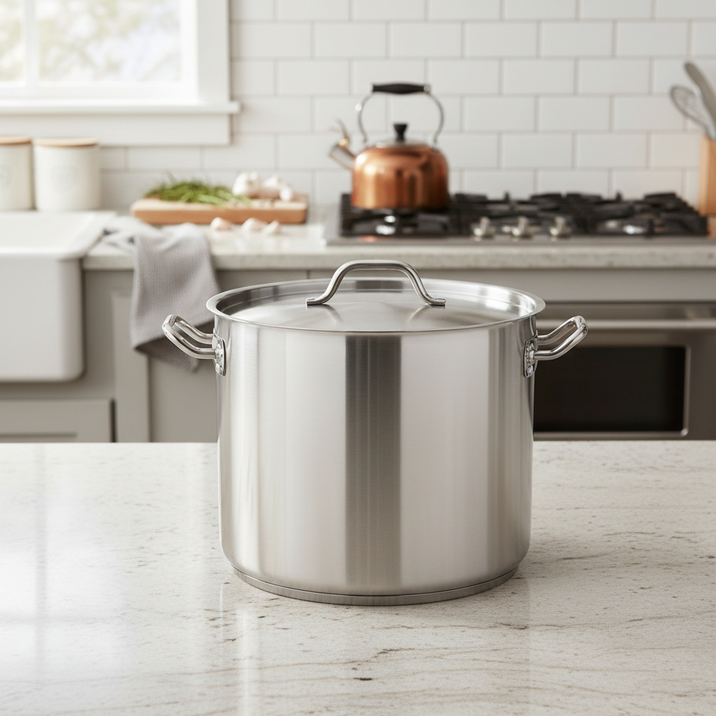 Olla Acero Inoxidable Industrial 45x28 Cm 45 Lt Doble Fondo