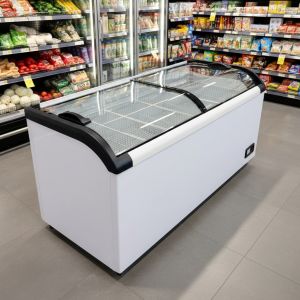 Freezer Isla Pozo 460 Lt Tgr Vidrio Curvo 4 Canastos