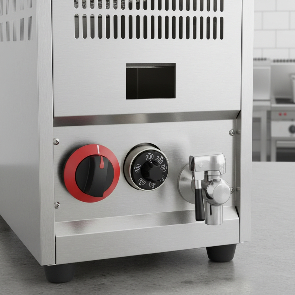 Fritador A Gas Unique Termostato Y Canilla De Desagote 15lt - Imagen 3