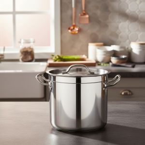 Olla Acero Inoxidable Industrial 27.5x25cm 13 Lt Doble Fondo