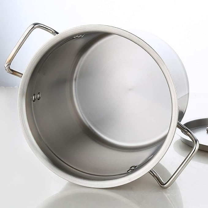 Olla Acero Inoxidable Industrial 27.5x25cm 13 Lt Doble Fondo - Imagen 4