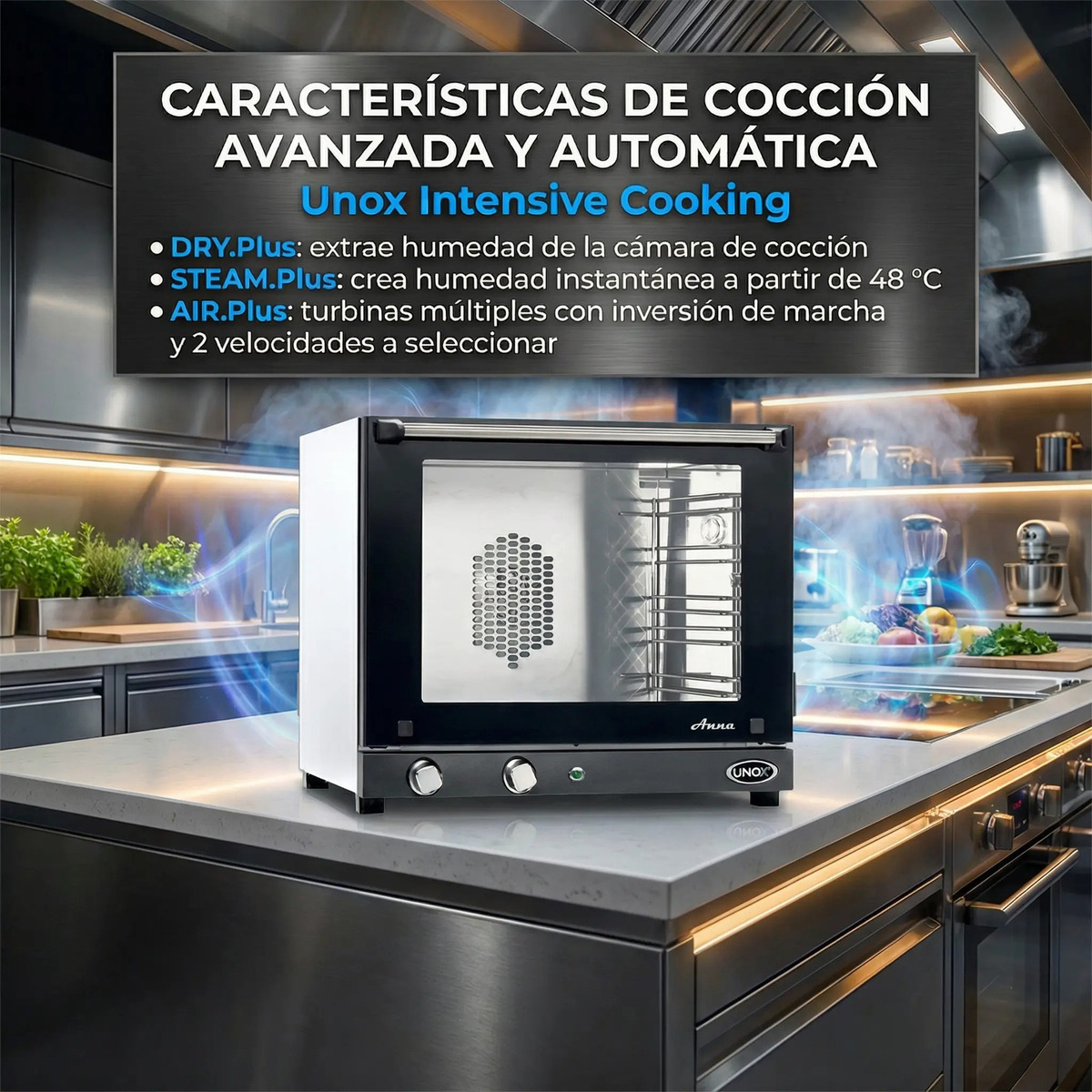 Unox Horno Convección Profesional | Anna Xf-023 - 230v Plateado - Imagen 2