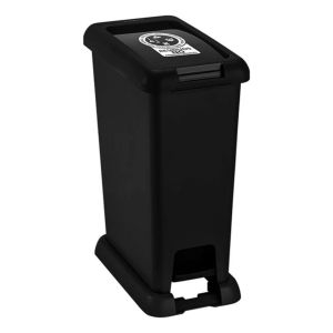 Papelera Basurero Con Pedal Rimax - 35 Litros Color Negro