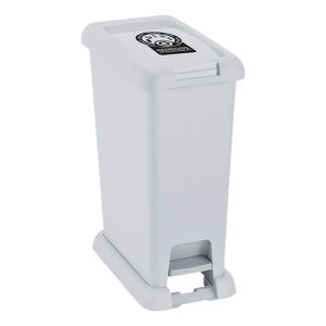 Papelera Basurero Con Pedal Rimax - 35 Litros Color Blanco